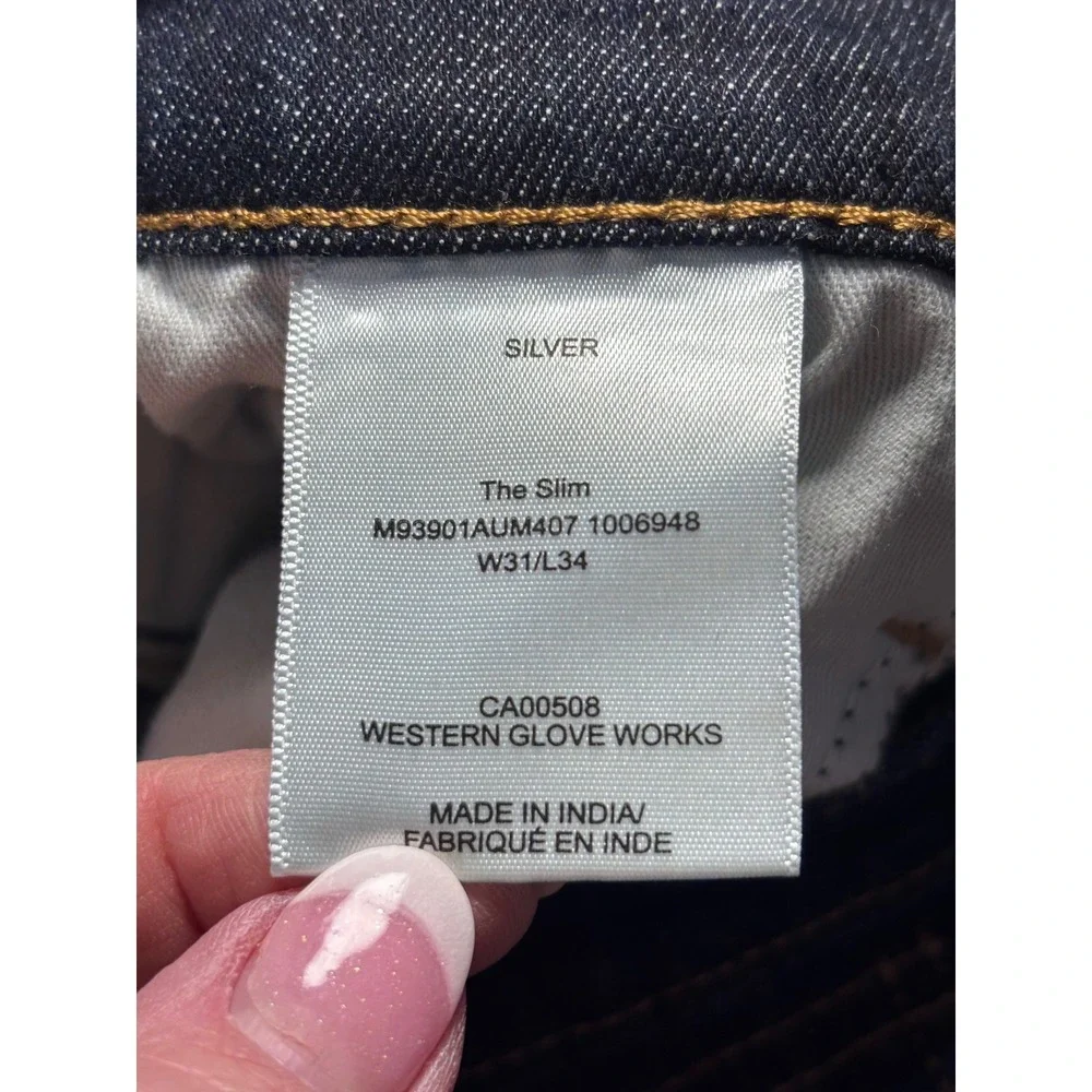 Silver‎ Jeans Authentic Lot of 2 The Slim Dark Wash Mens Jeans W31 L34